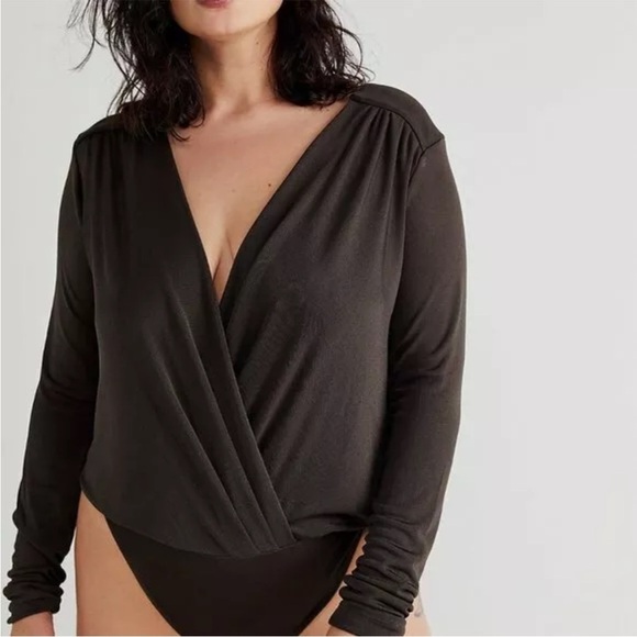 Free People Turnt Bodysuit S Under the Trees Olive Green - Picture 3 of 16